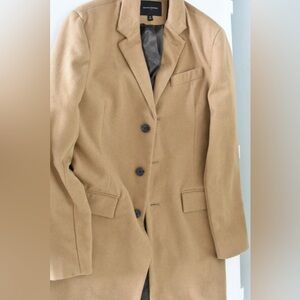 Banana Republic Mens (Size M) Wool
Topcoat Overcoat Camel Tan Peacoat